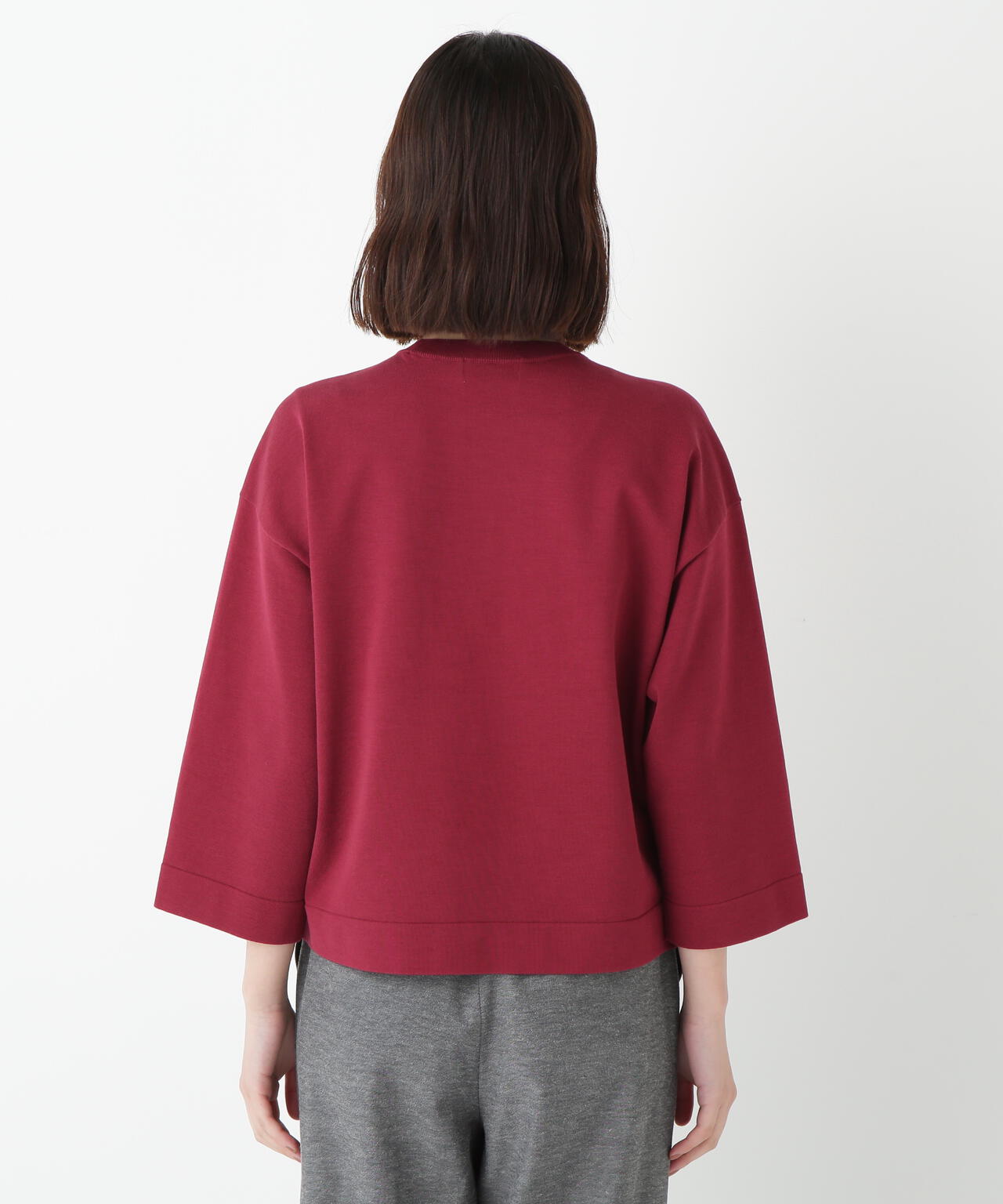 オーガニックコットン混プレーティングプルオーバー