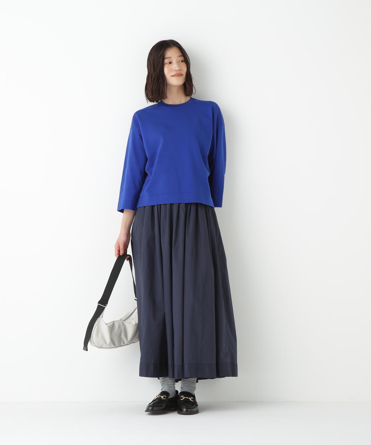 オーガニックコットン混プレーティングプルオーバー