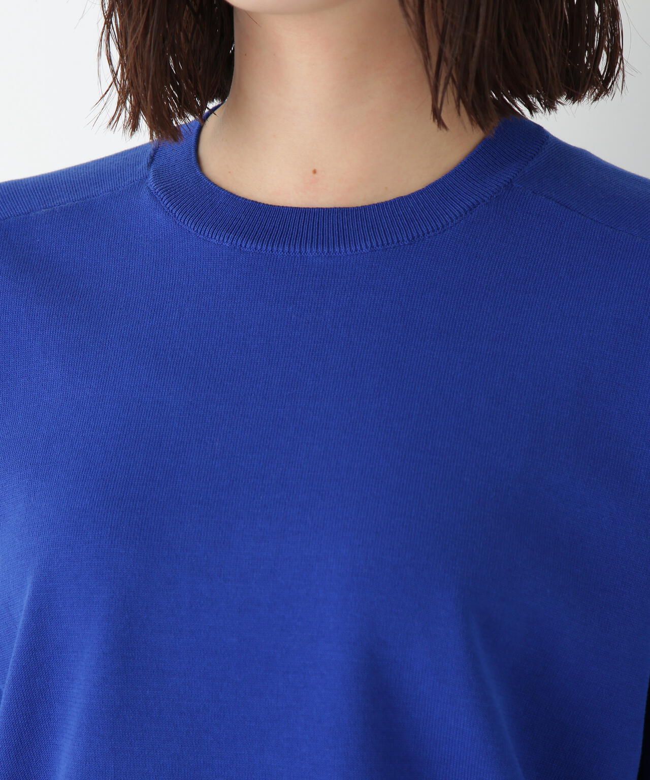 オーガニックコットン混プレーティングプルオーバー