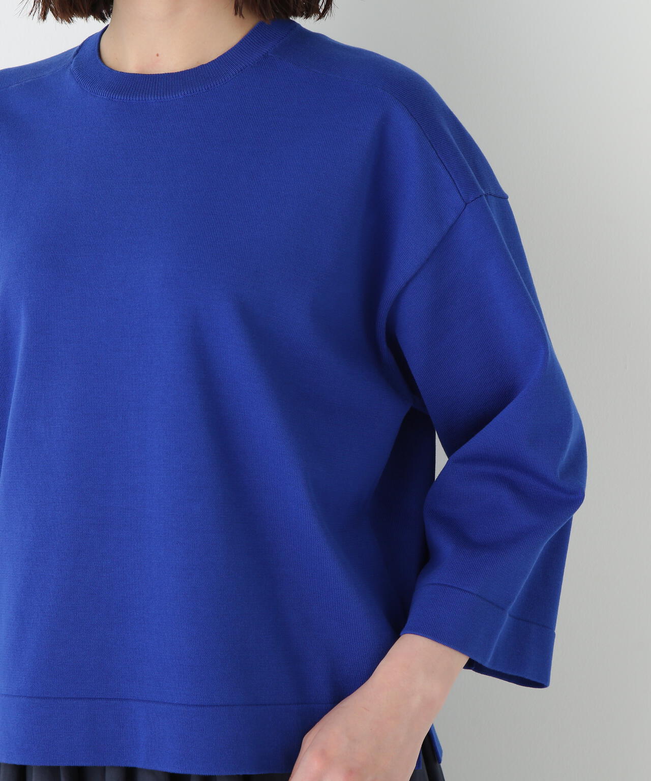 オーガニックコットン混プレーティングプルオーバー