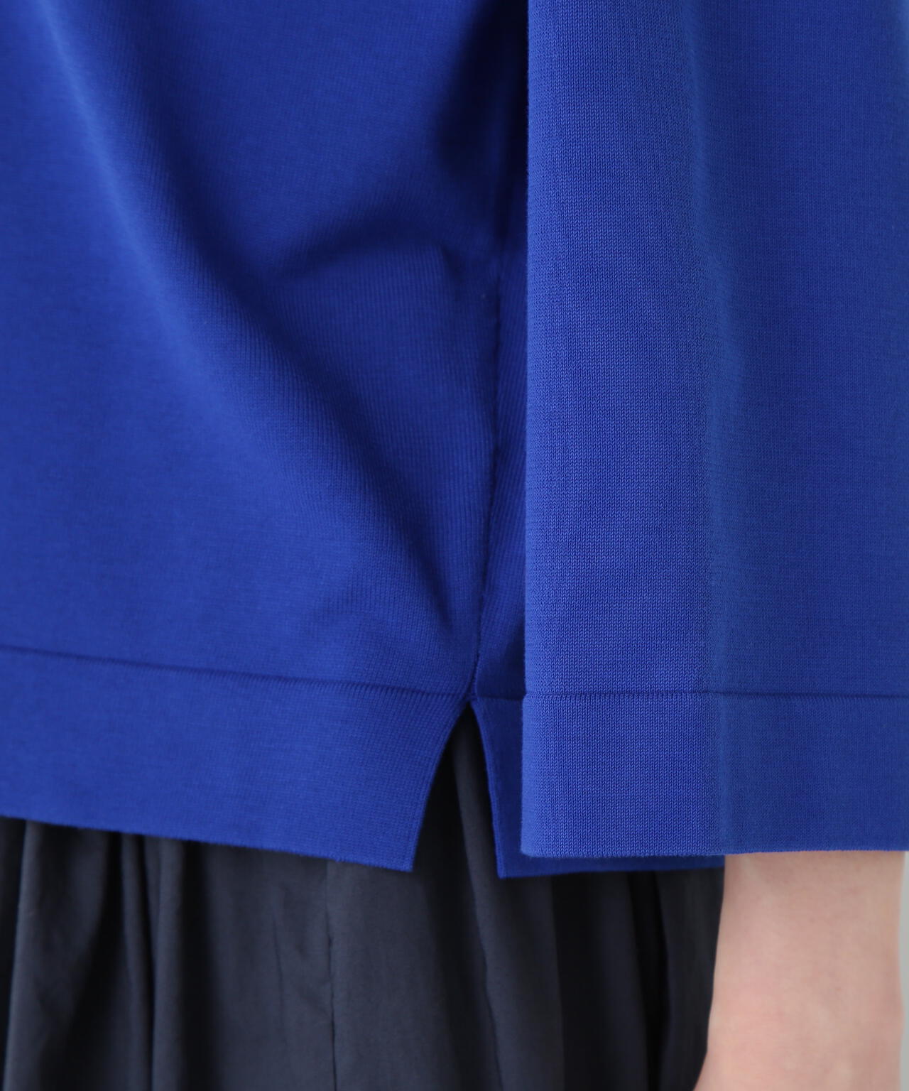 オーガニックコットン混プレーティングプルオーバー