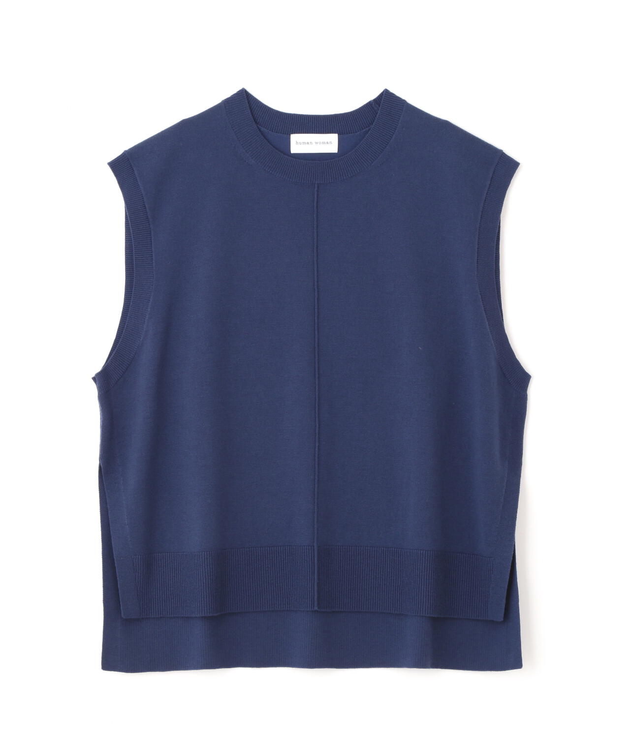 ハイゲージクルーネックニットベスト