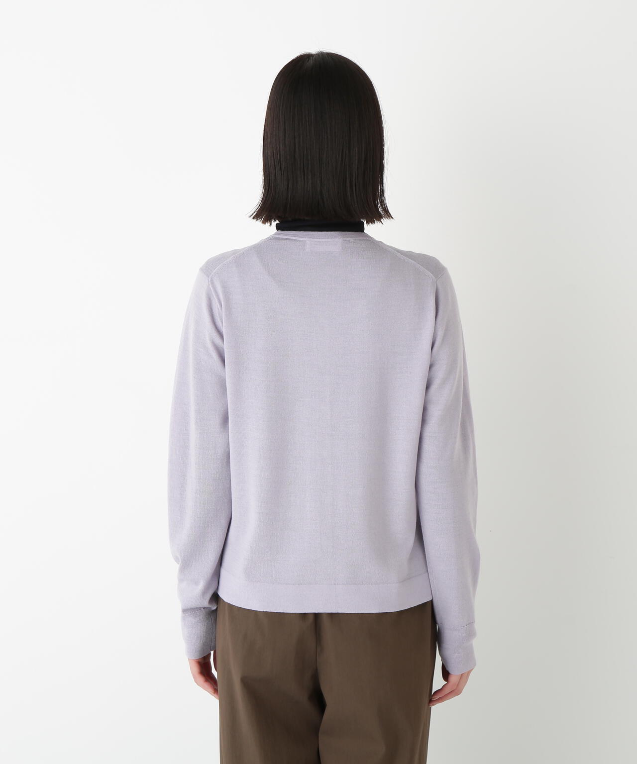 ヒューマンウーマン（human woman）/◆ハイツイストウールクルーネックカーディガン ハイツイストウールクルーネックカーディガン | human woman