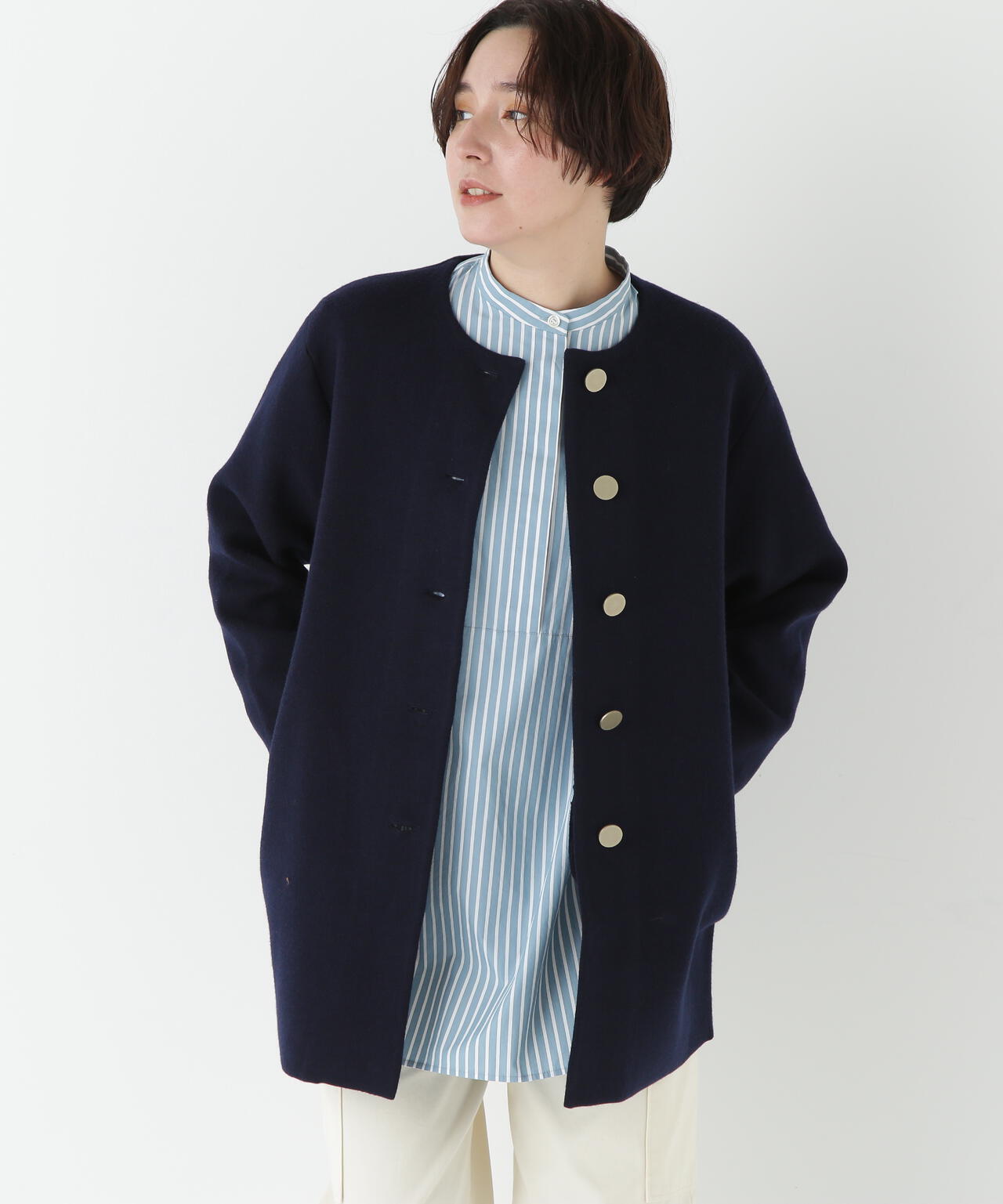 ヒューマンウーマンコート 楽天市場】【SALE／55%OFF】コットンボンディングステンカラー