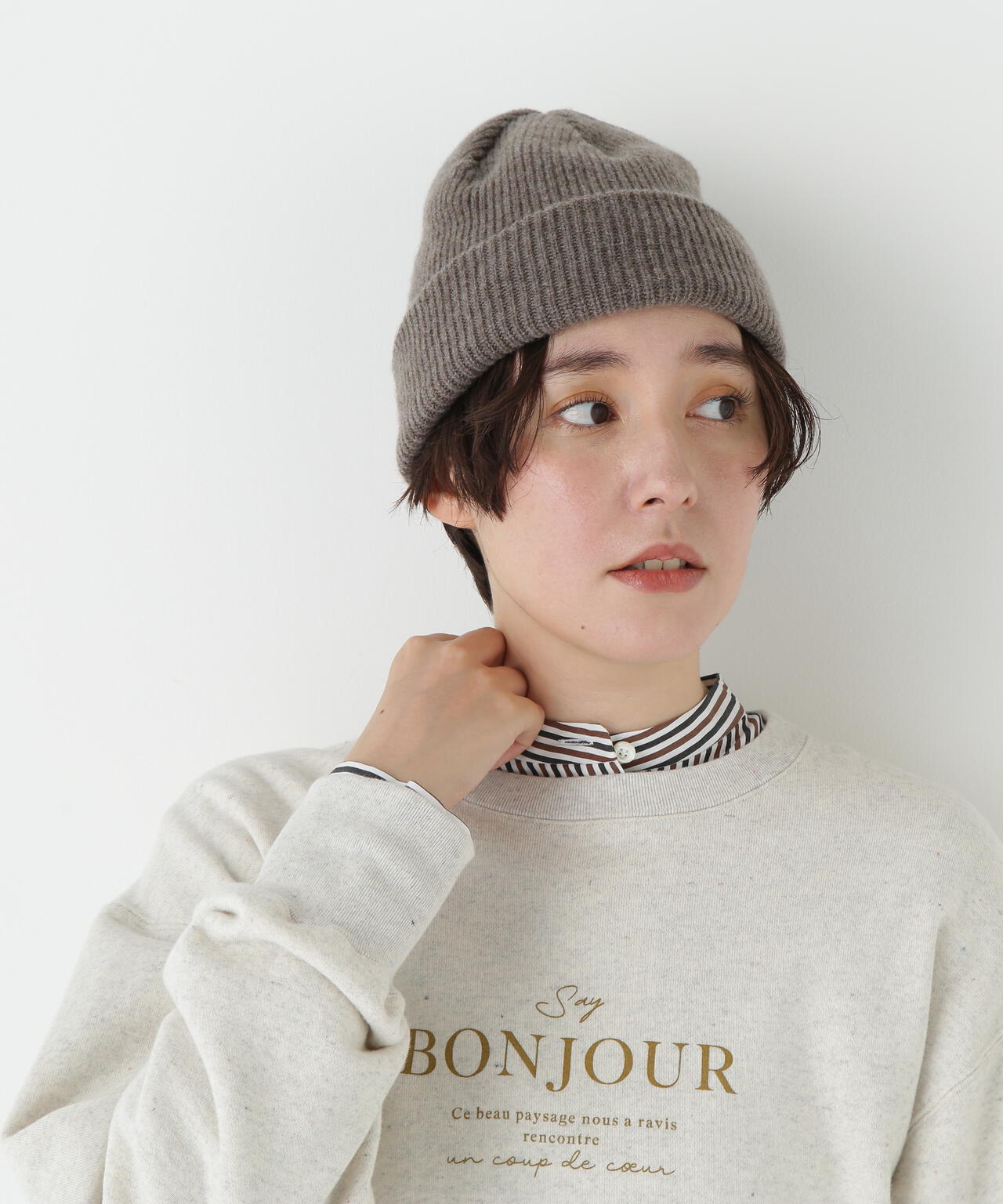 ラムウールニットキャップ