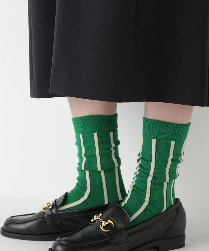 ストライプパターンソックス