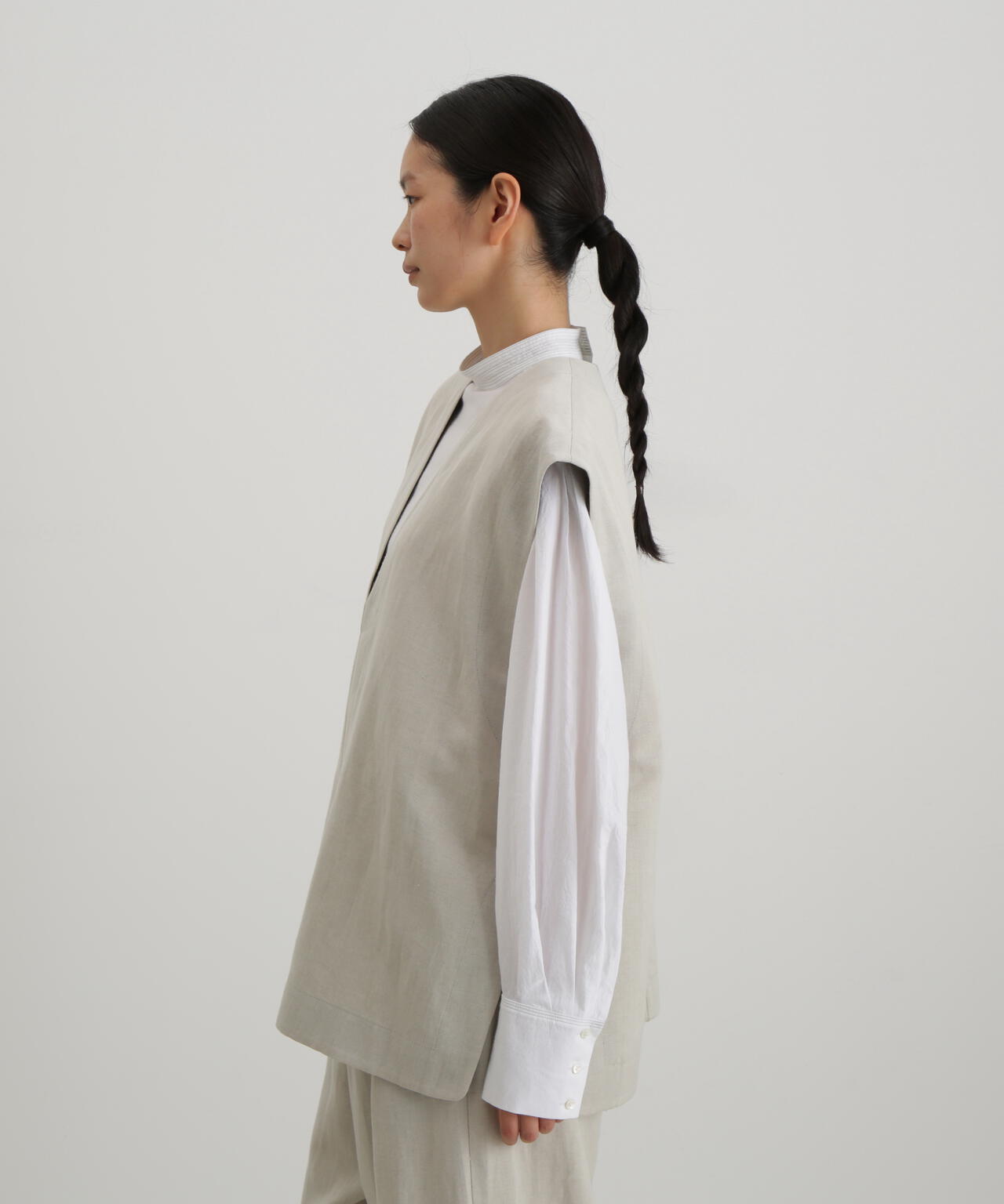 ウール麻カシドスベスト