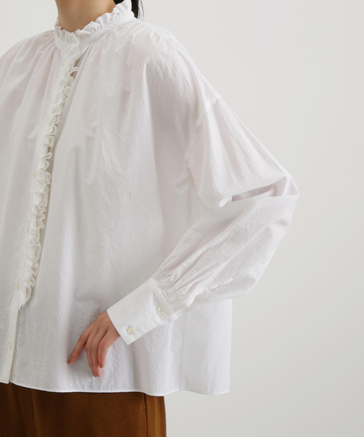 荒炊き染フリル衿ブラウス | wagona（ワゴナ） ｜【公式】通販