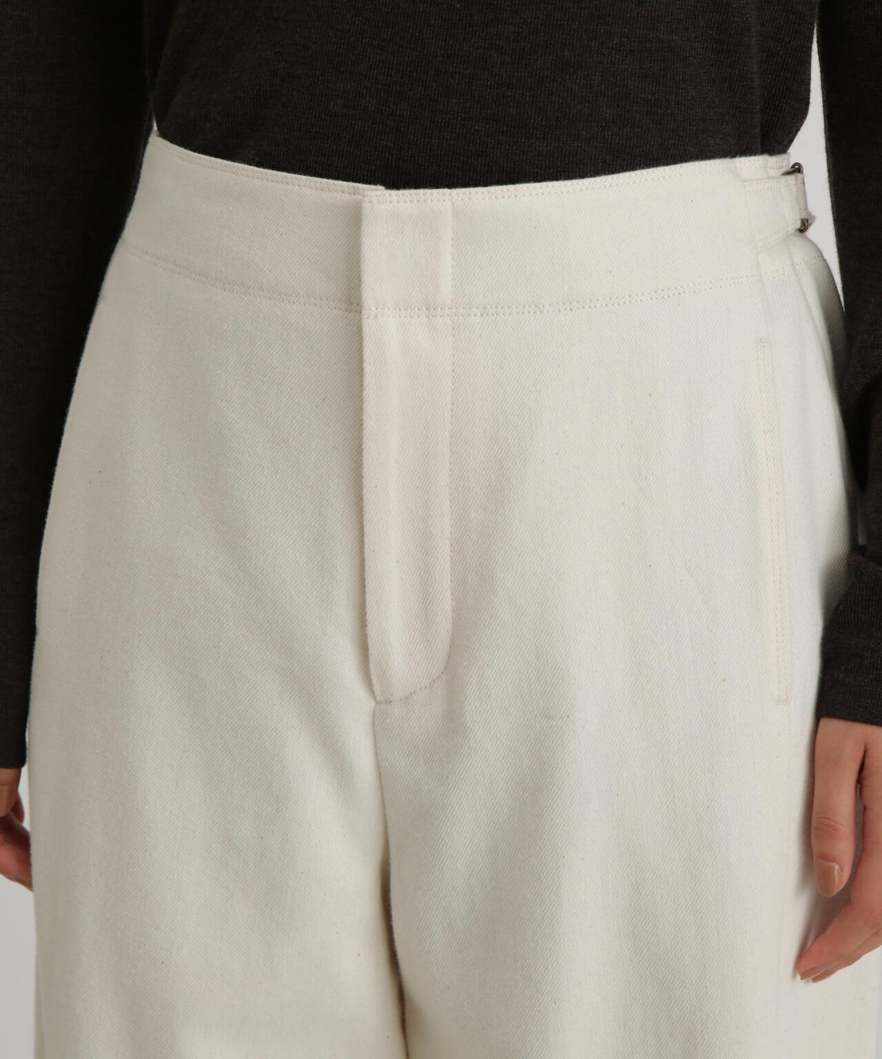 コットンウールソフトテーパードパンツ