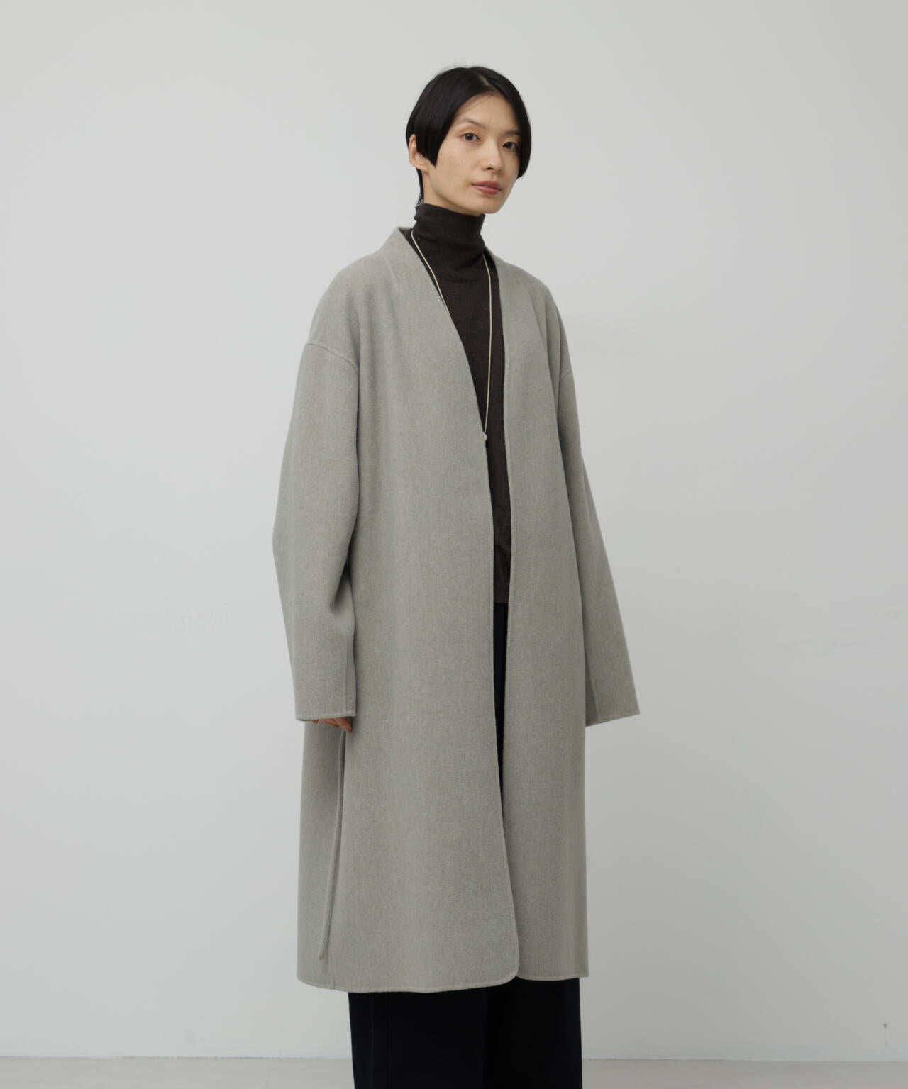 メリンプ配色リバーコート