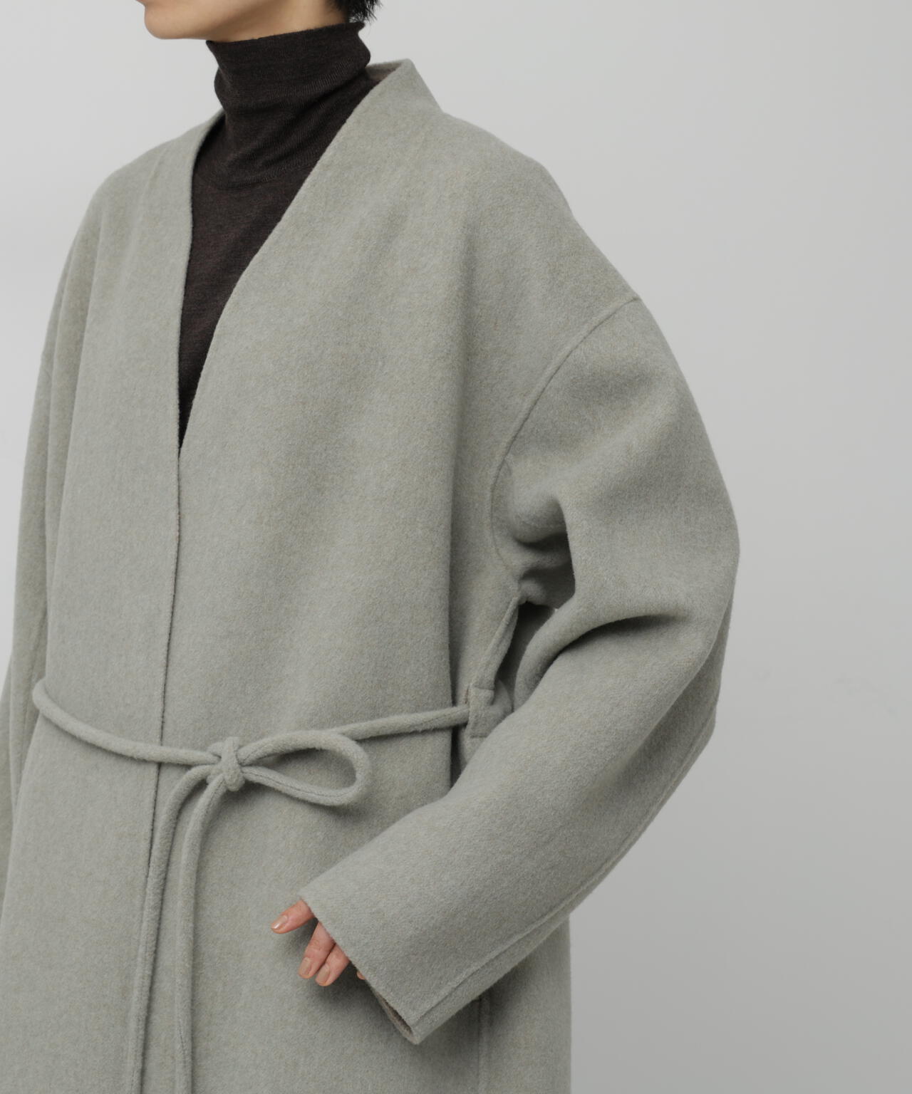 メリンプ配色リバーコート