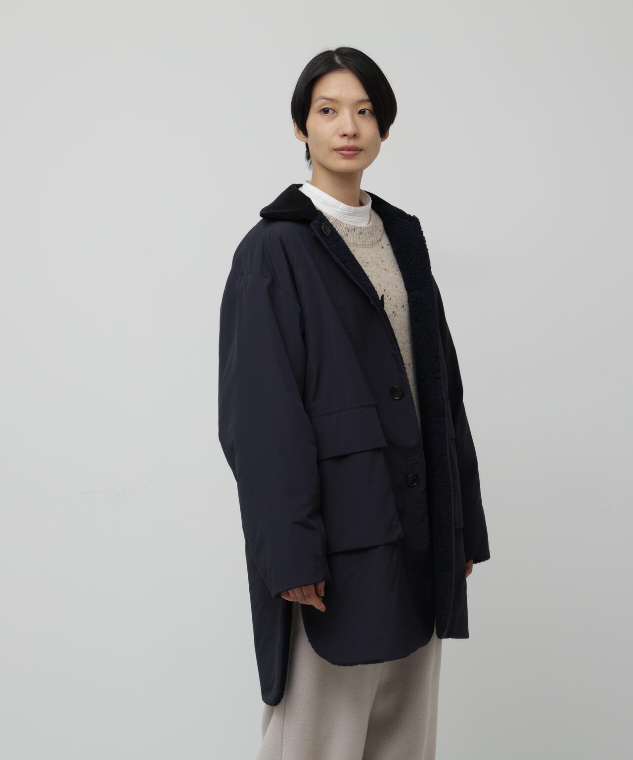 ボア・トスカーナプードルリバーシブルコート