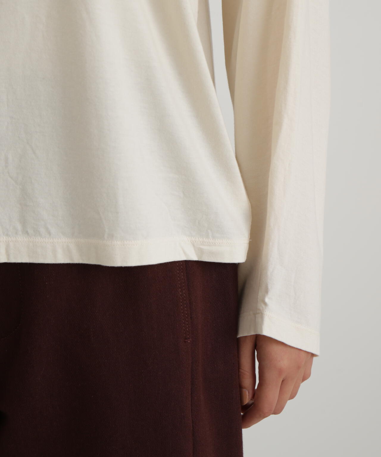 オーガニック天竺ハイネックカットソー