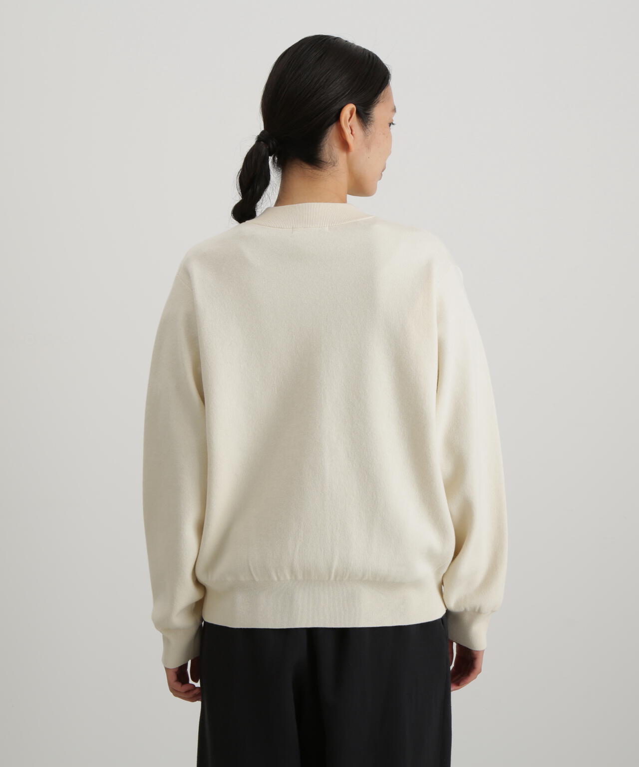 コットンカシミヤ接結ニットカーディガン