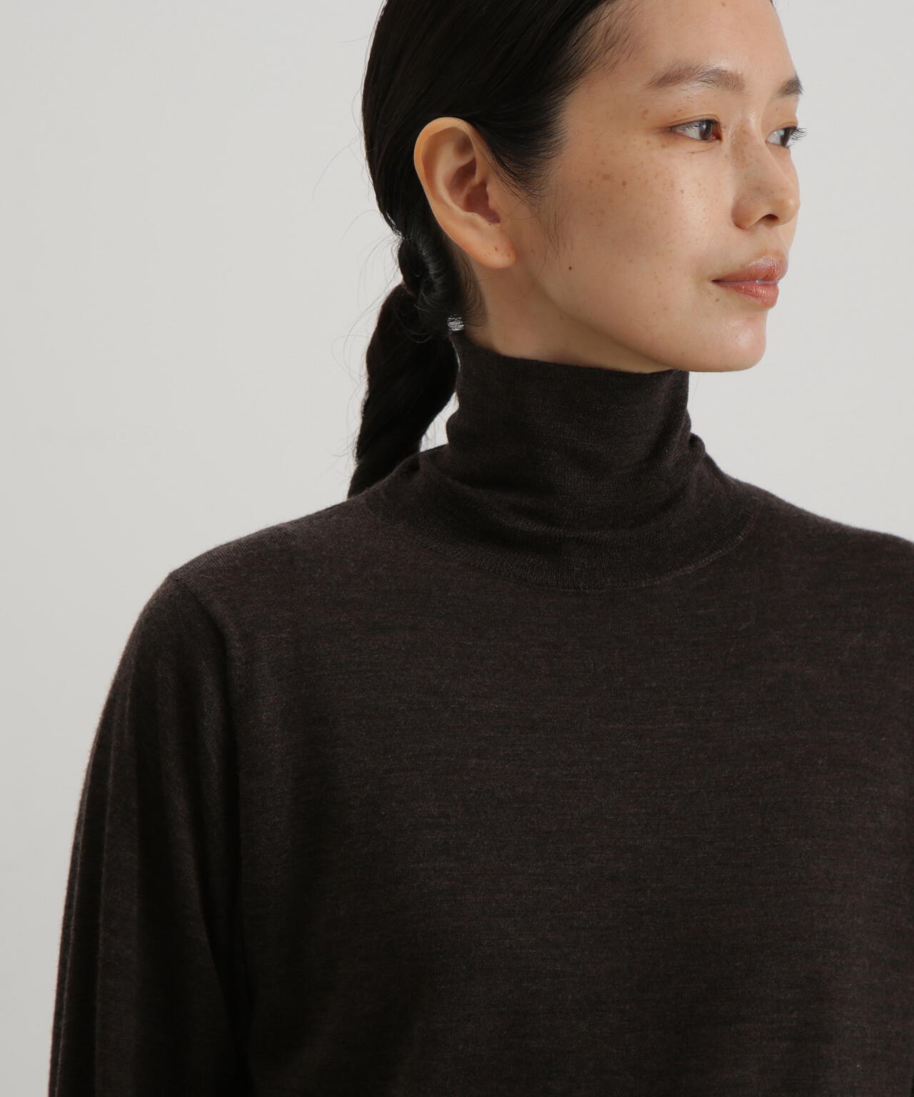 【最終値下げ　新品未使用】Another Office☆ニット☆01☆チャコール セール】 ダブルフェイスプルオーバーニット （ニット・セーター）｜tk