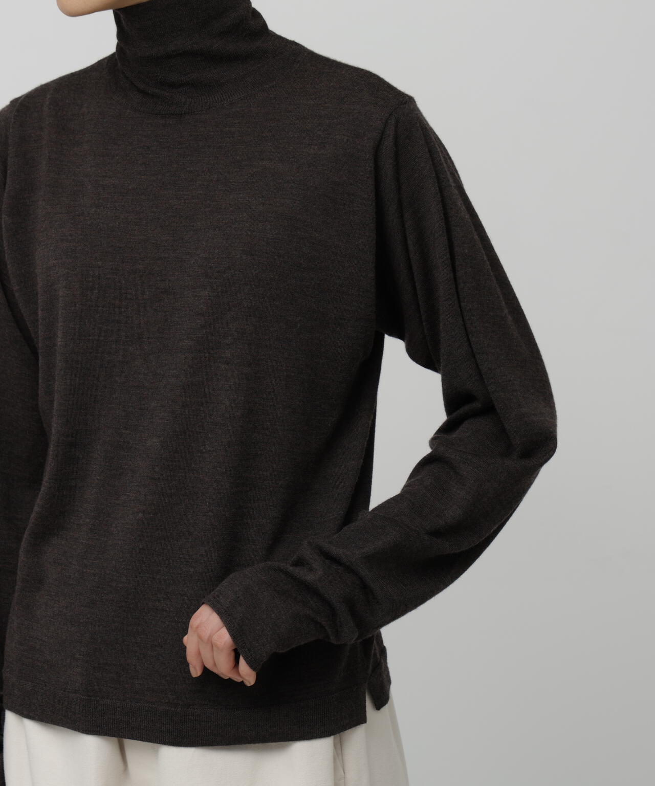 ハイゲージタートルニットプルオーバー