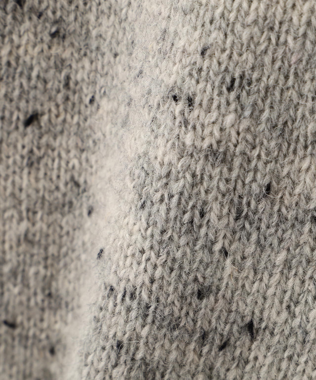 ウールネップヤーン衿付きカーディガン