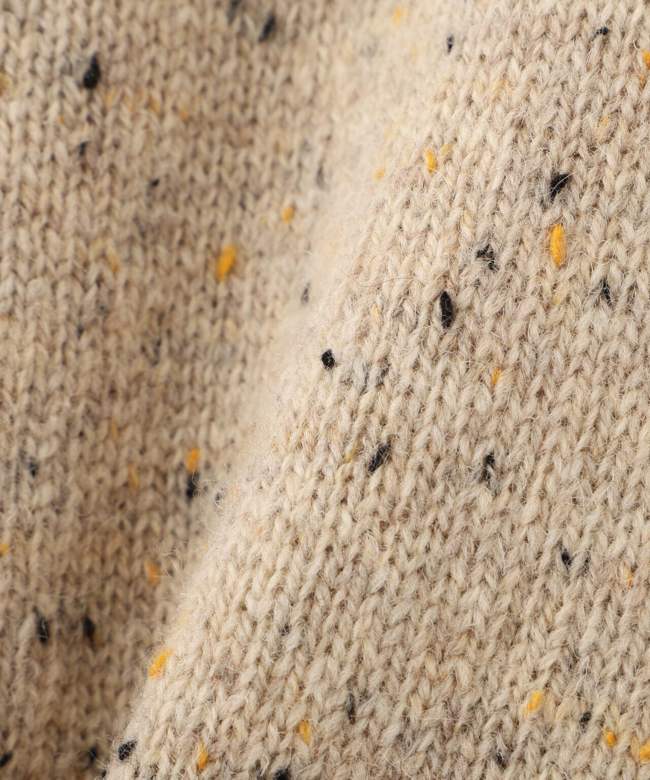 ウールネップヤーン衿付きカーディガン