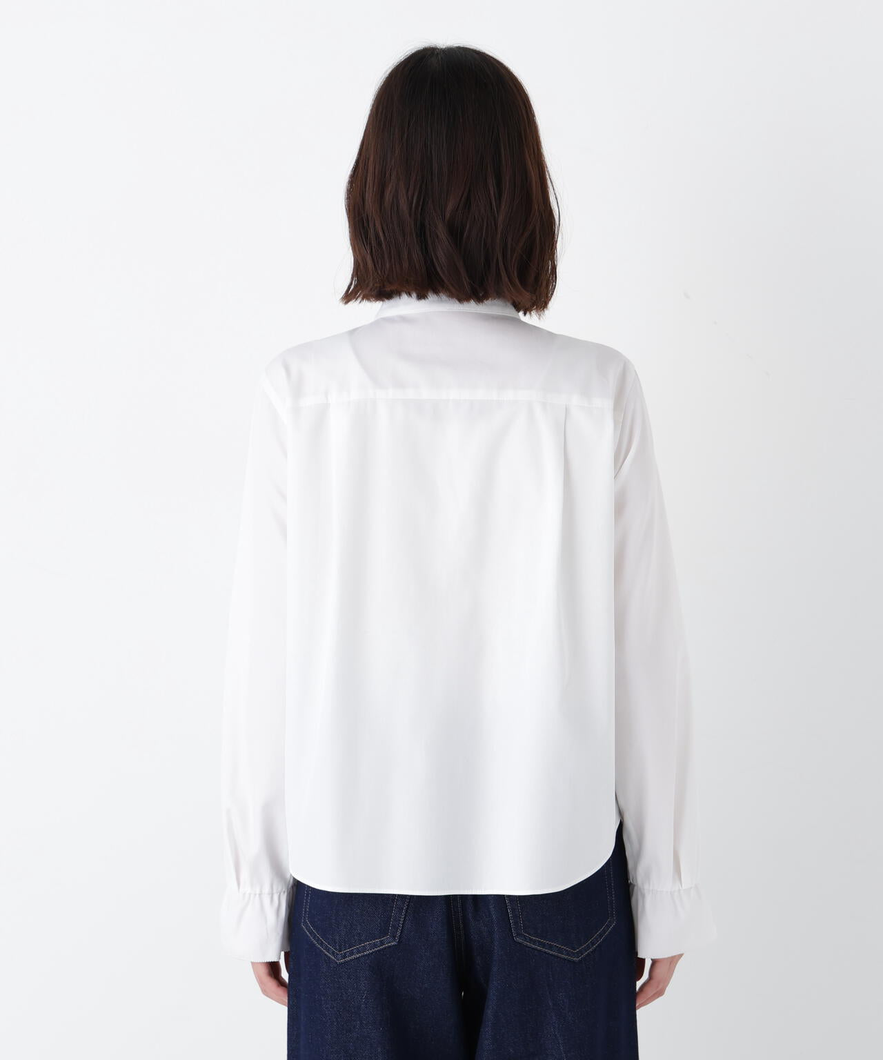 コットンリヨセルブロードタイブラウス