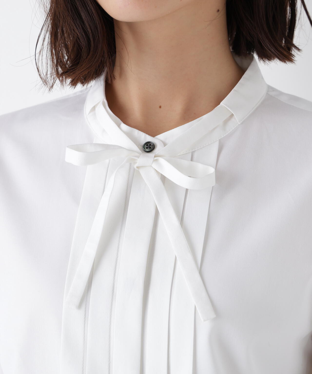 コットンリヨセルブロードタイブラウス