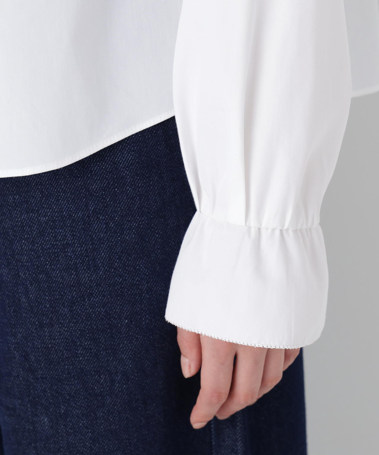 コットンリヨセルブロードタイブラウス