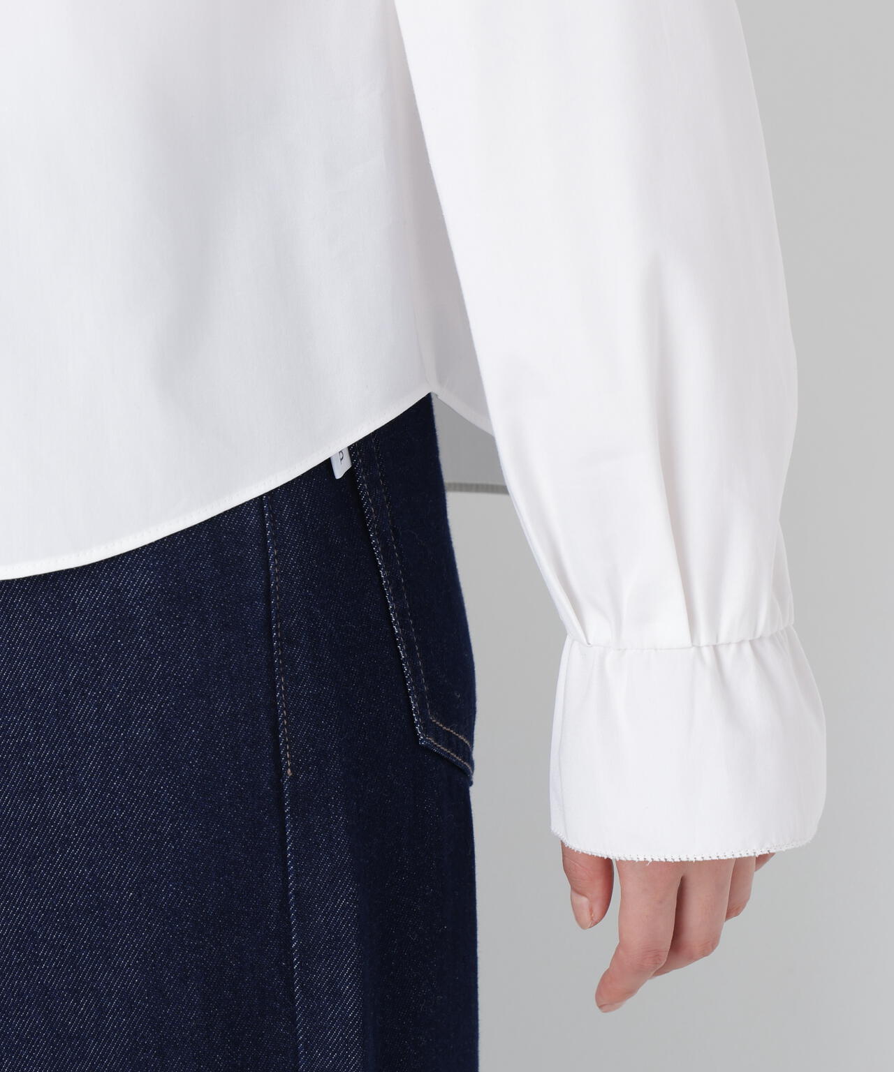 コットンリヨセルブロードタイブラウス