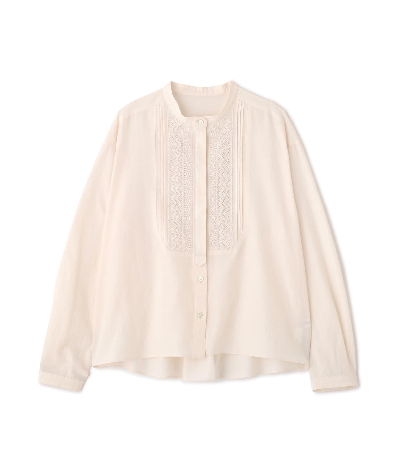 レースドッキングハンドカラーブラウス | human woman（ヒューマン