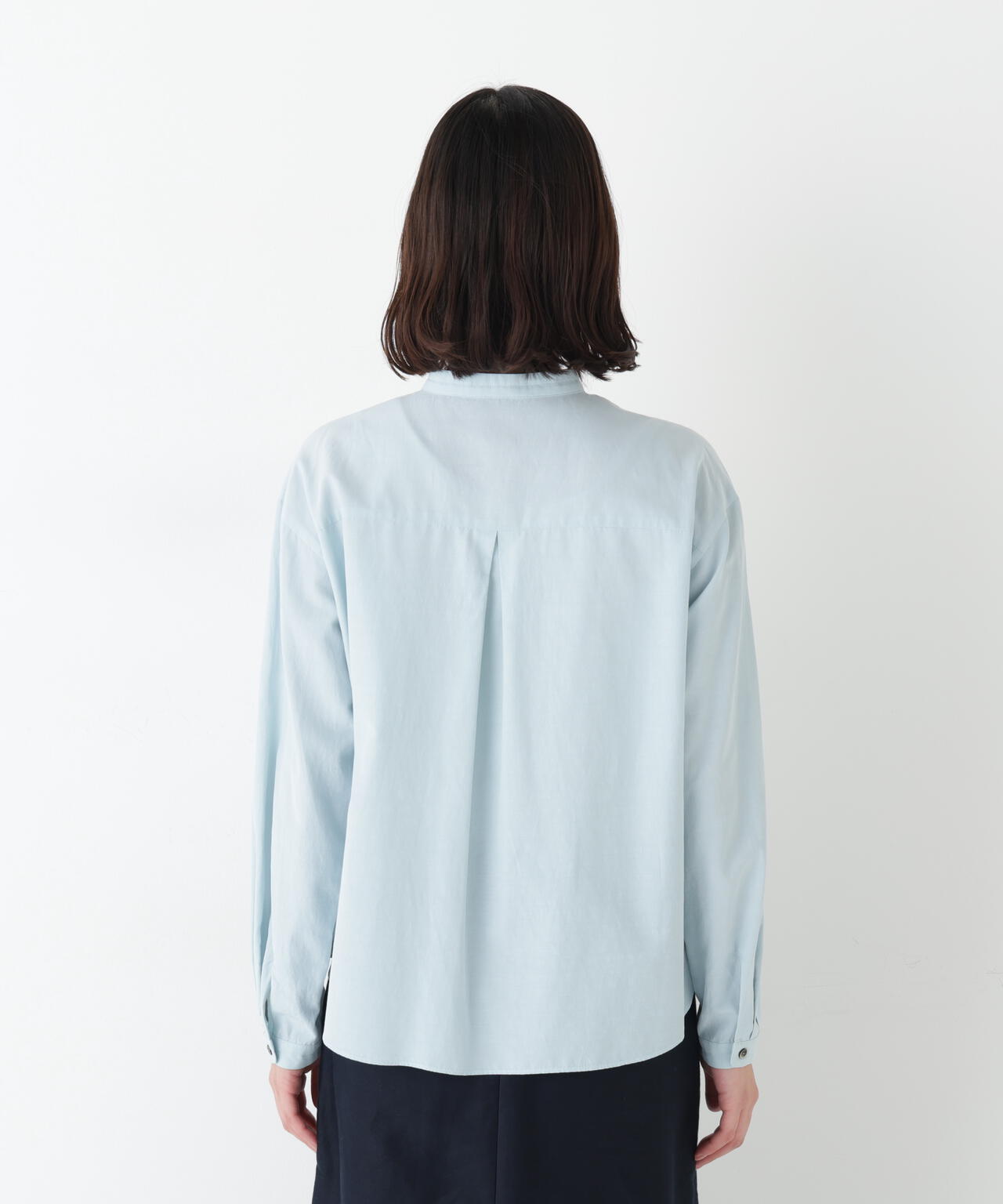 レースドッキングハンドカラーブラウス