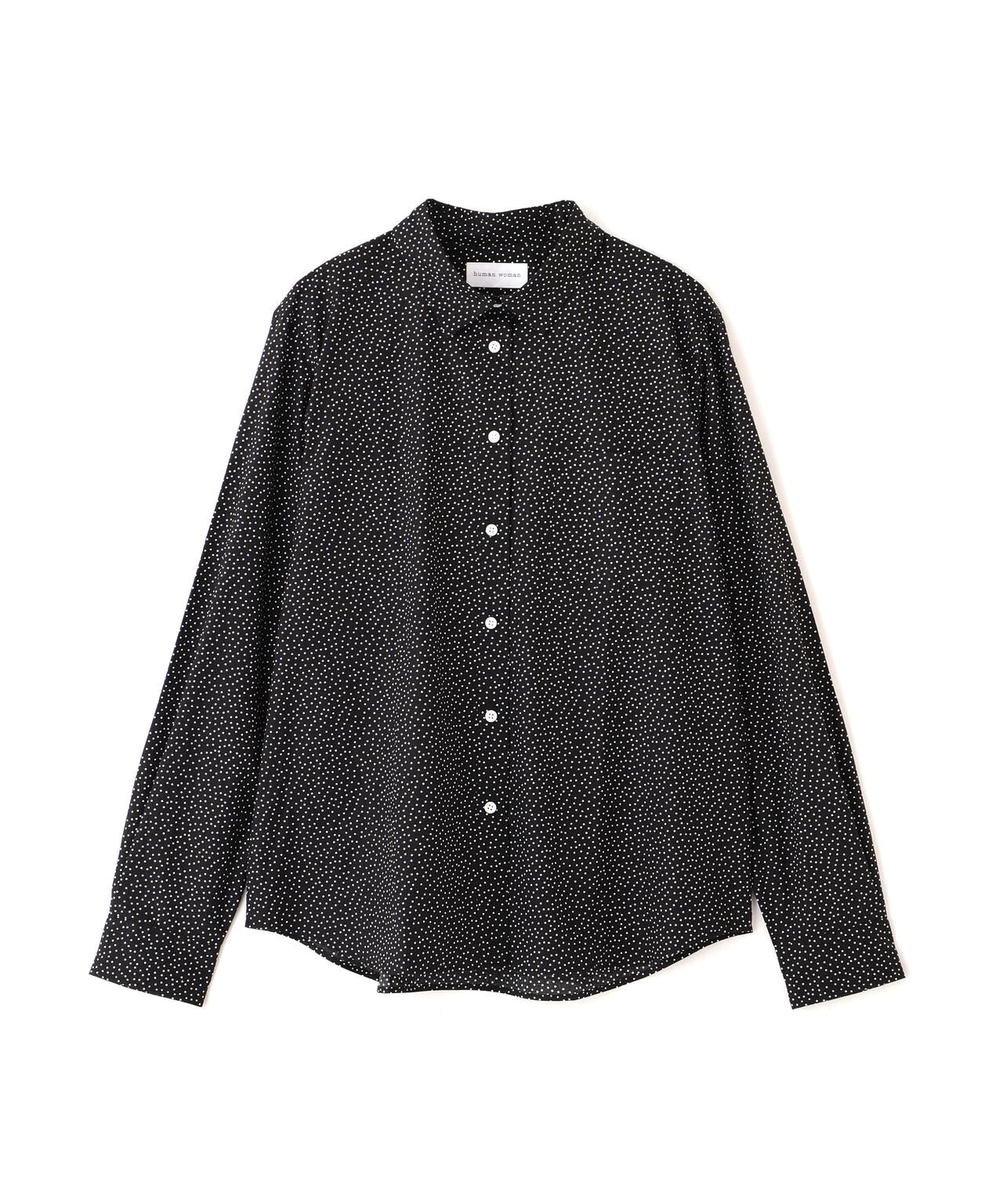 ドット柄ベーシックシャツ