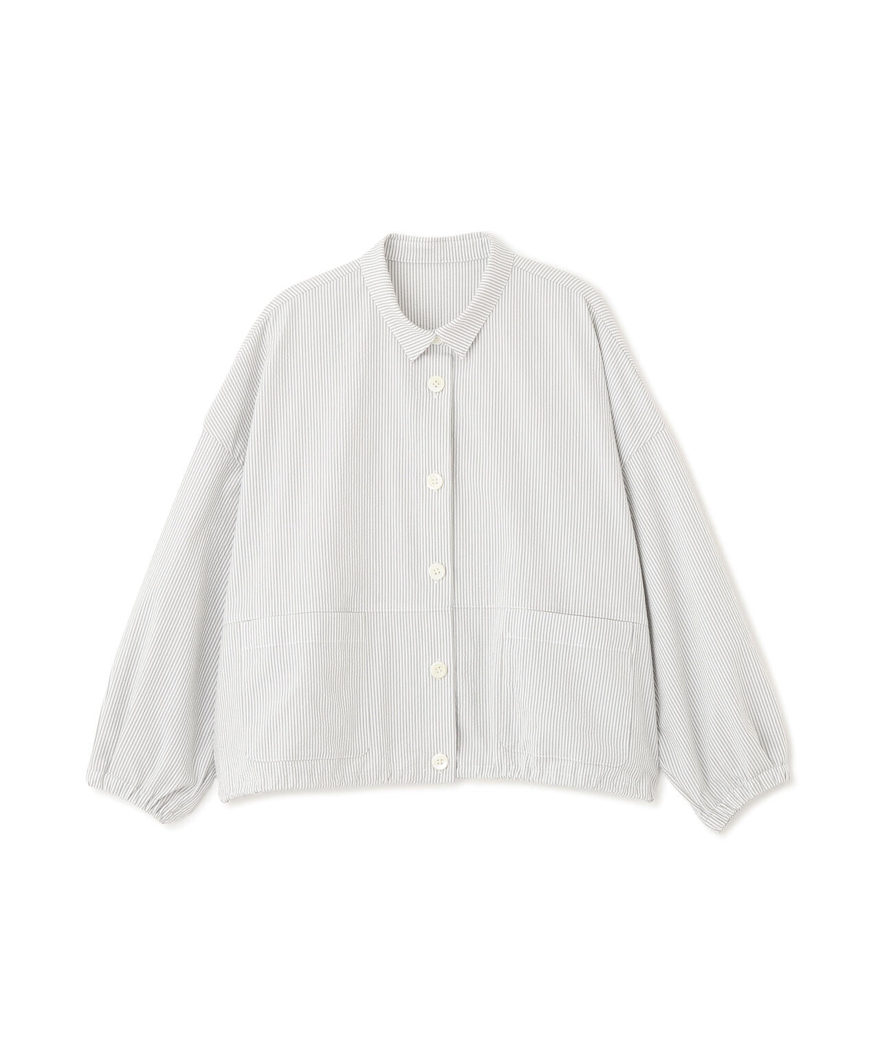 《洗える》サッカーシャツ羽織り