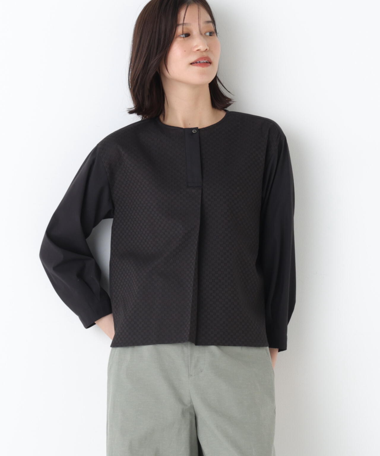 カラミレーススキッパーブラウス