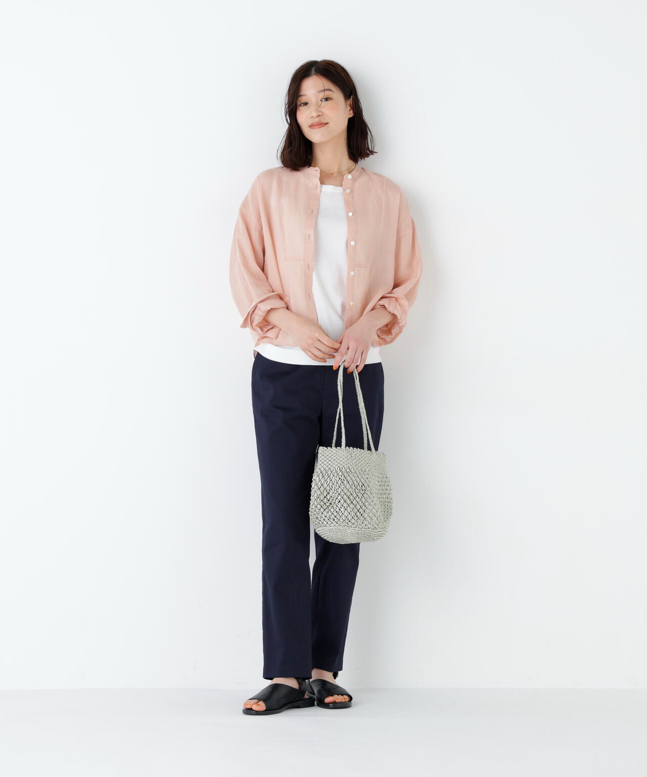 名品 / 洗える / 4カラー展開》ラミーボザムシャツブラウス | human