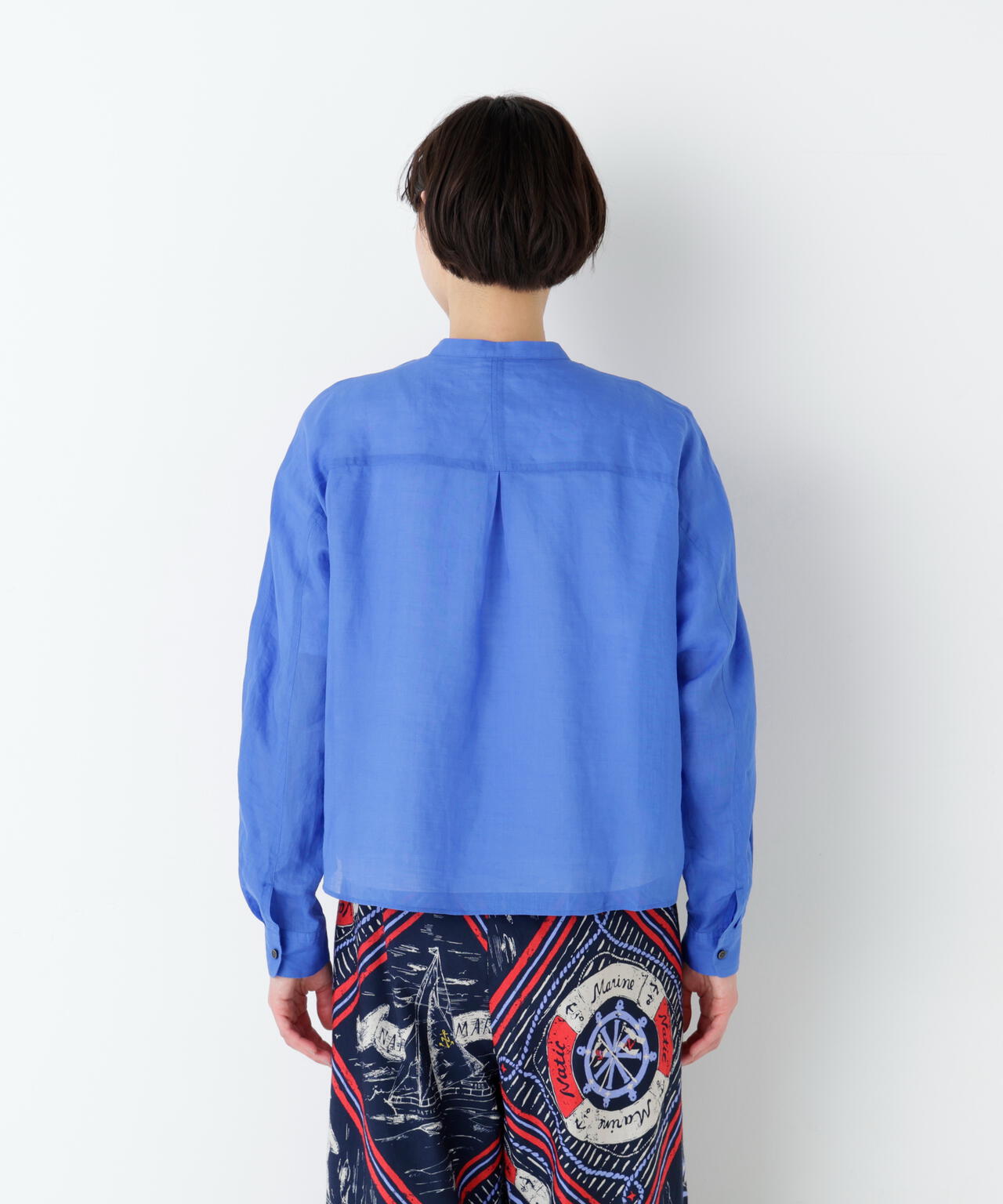 名品 / 洗える / 4カラー展開》ラミーボザムシャツブラウス | human