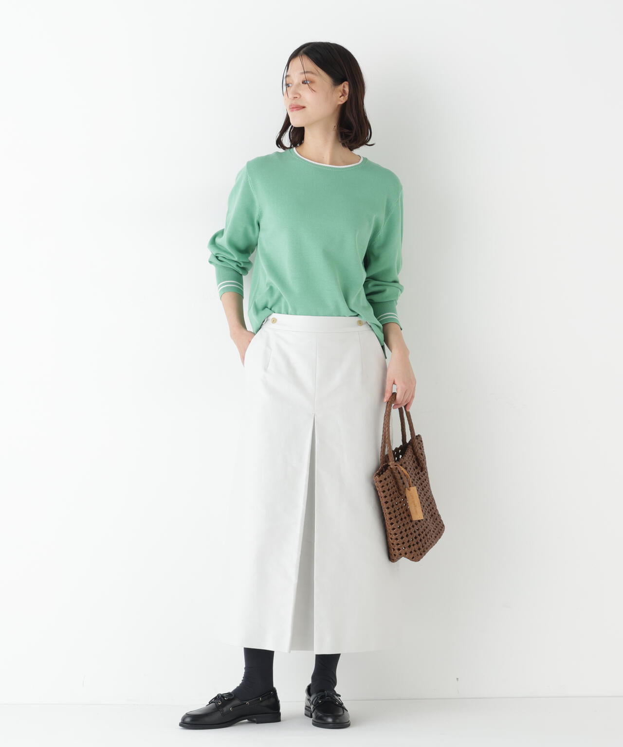 ライトモールスキンＡラインスカート