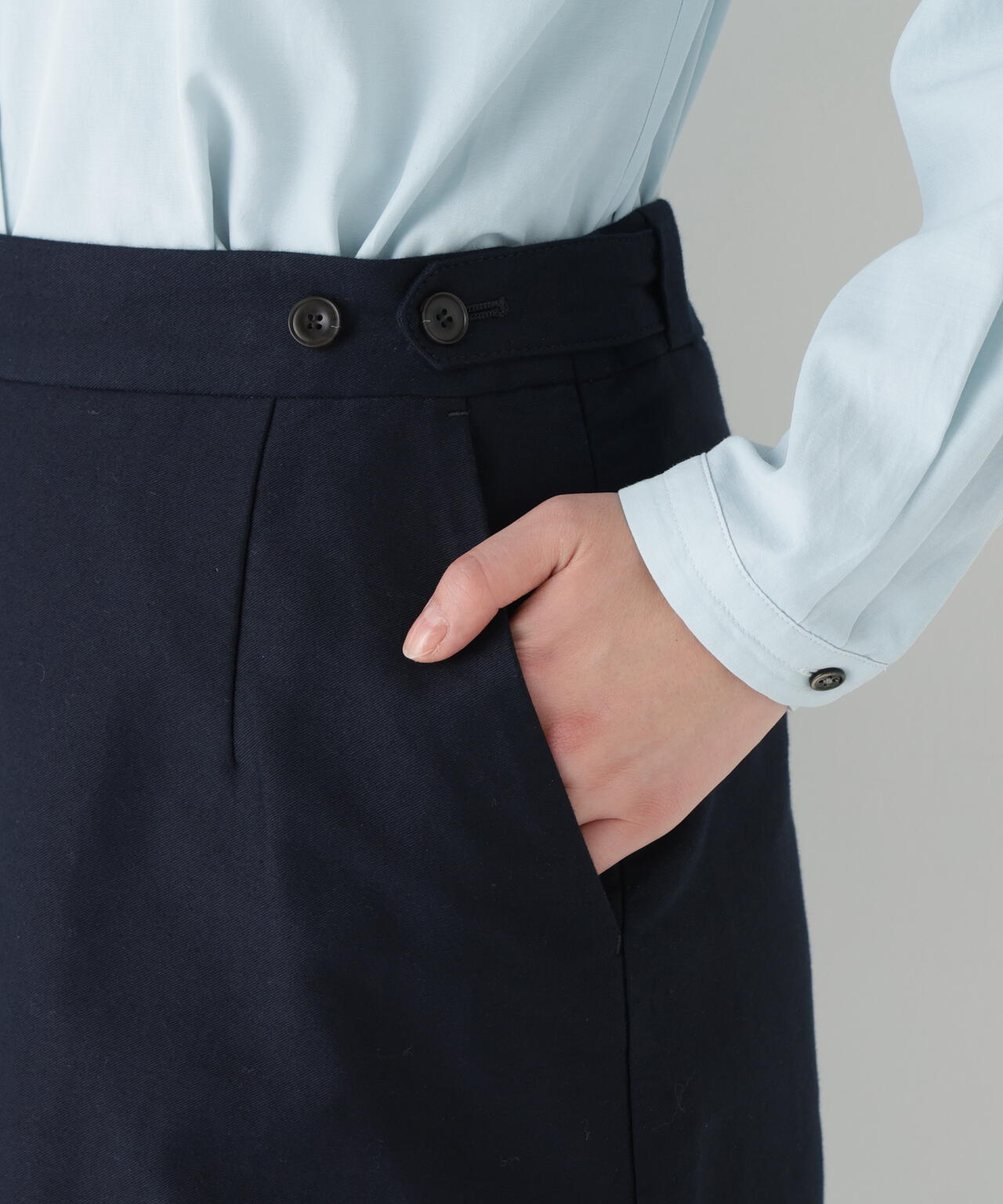 ライトモールスキンＡラインスカート