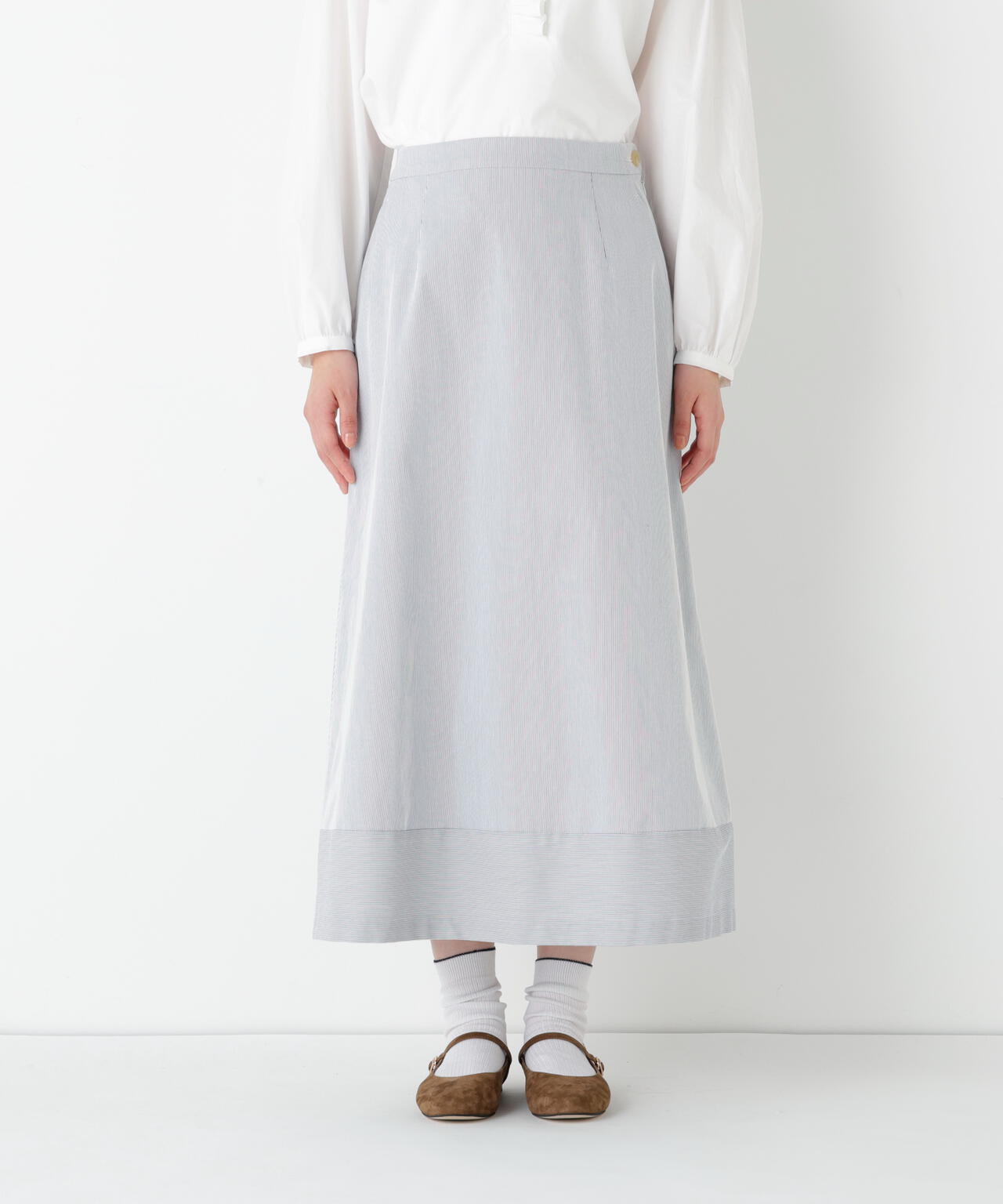 コードストレッチセミフレアースカート