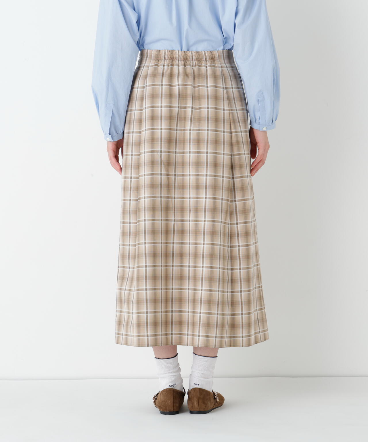 オリジナル先染めチェックタックスカート