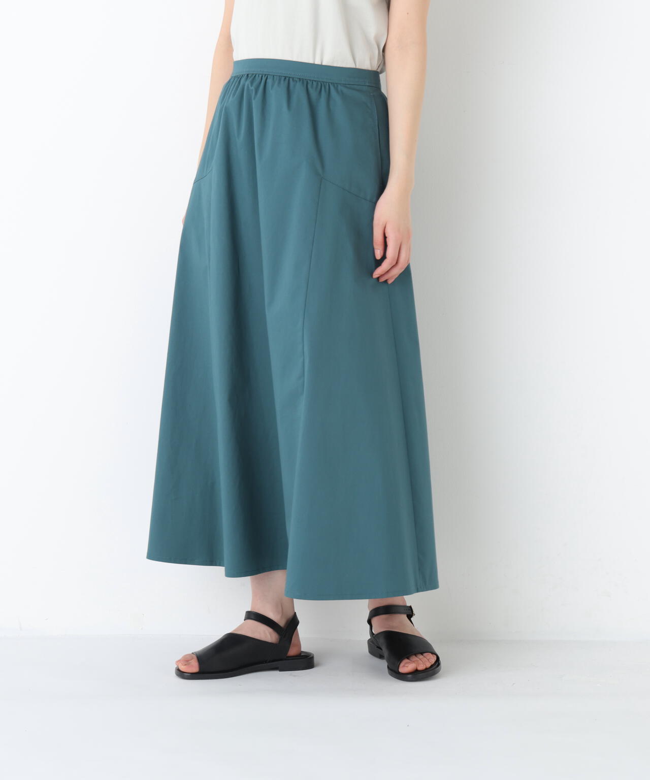 《洗える》ライトチノフレアスカート