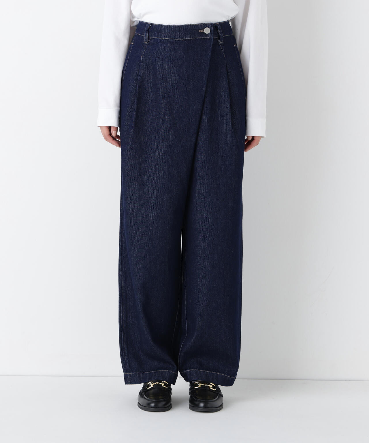 ヒューマンウーマン（human woman）/◆ソフトデニムバレルパンツ 洗える》ソフトデニムバレルパンツ | human woman（ヒューマンウーマン