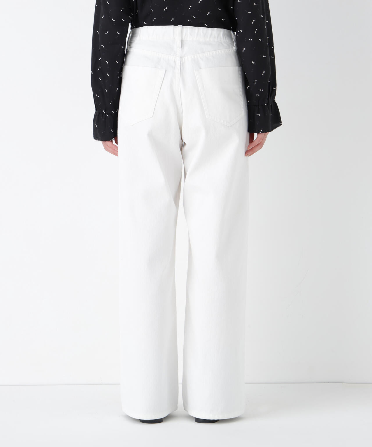 ソフトデニムセミワイドパンツ