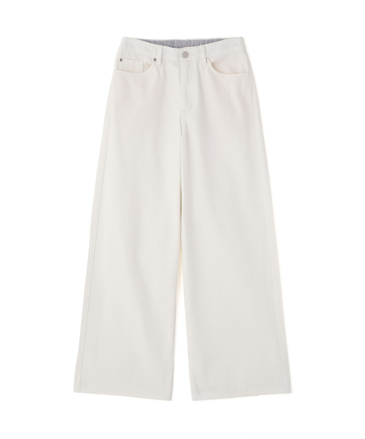 ソフトデニムセミワイドパンツ