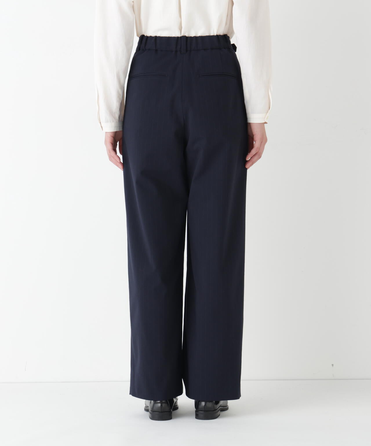 ＴＲチェックタックワイドテーパードパンツ