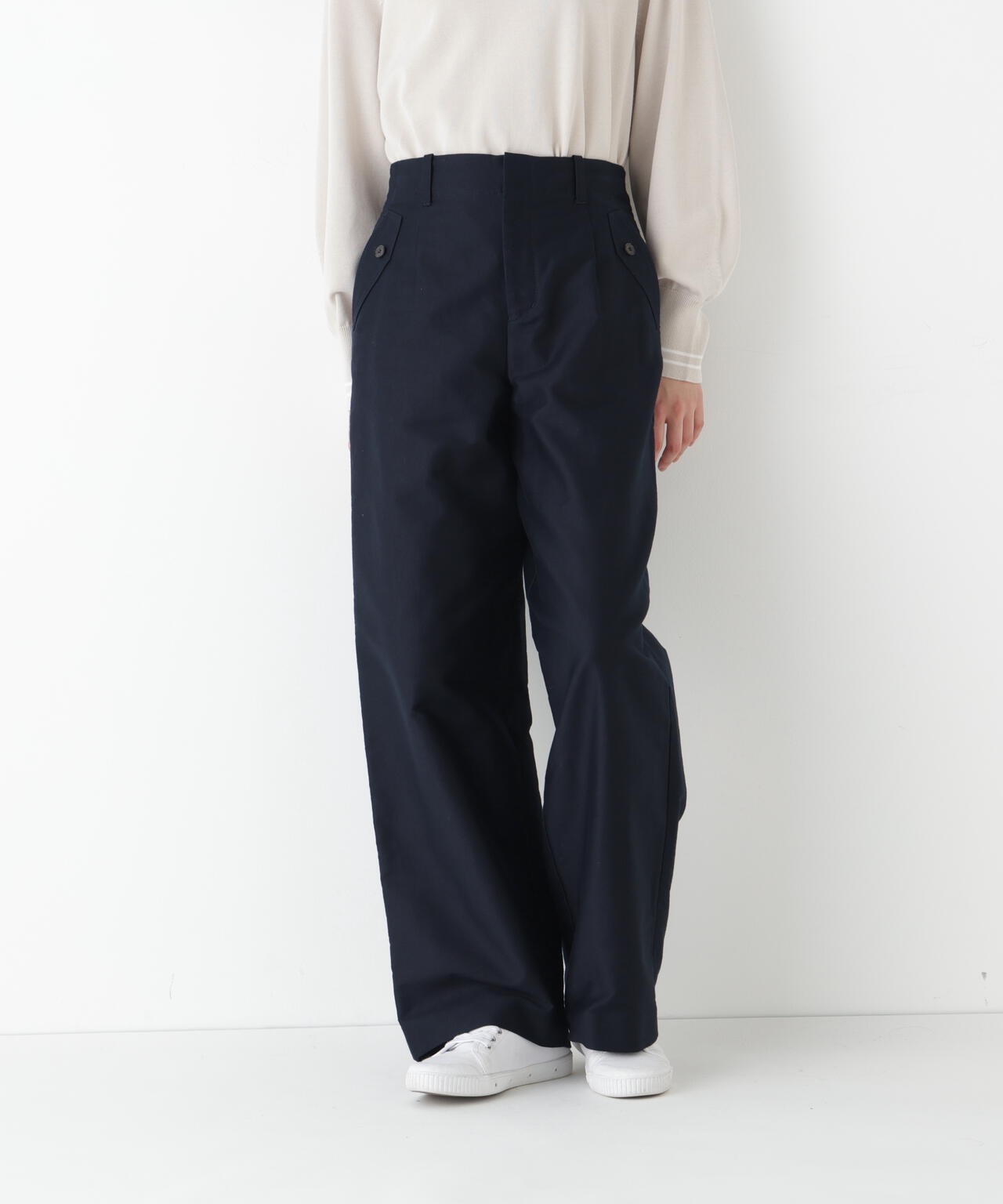 ライトモールスキンセミワイドパンツ | human woman（ヒューマン