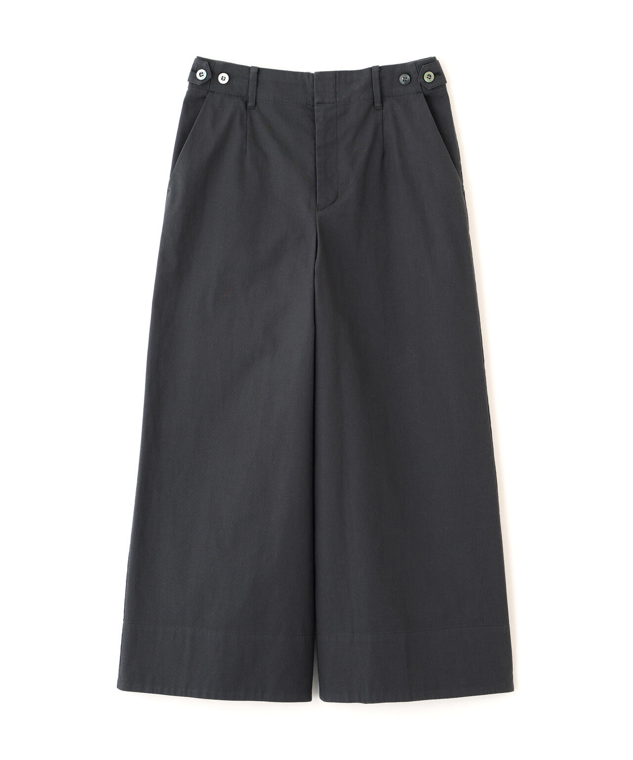 《定番 / マルチサイズ /洗える》コードストレッチガウチョパンツ