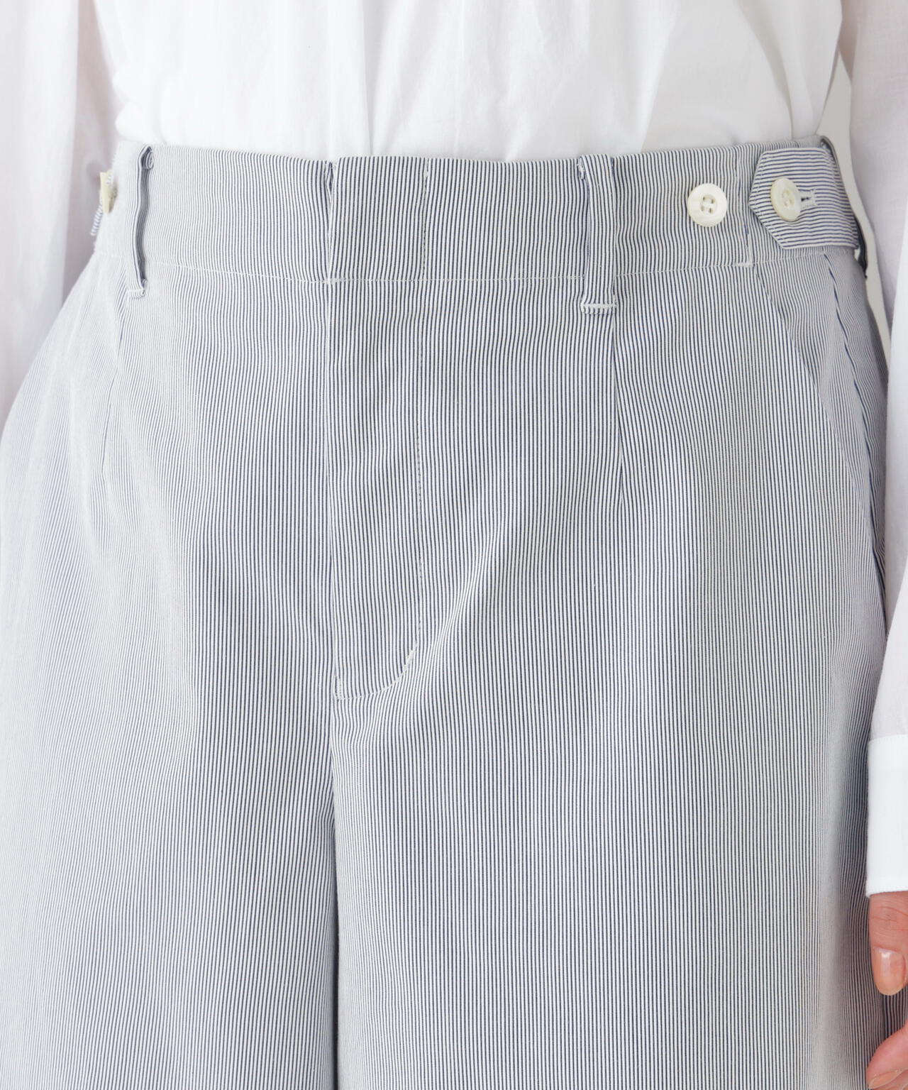 《定番 / マルチサイズ /洗える》コードストレッチガウチョパンツ