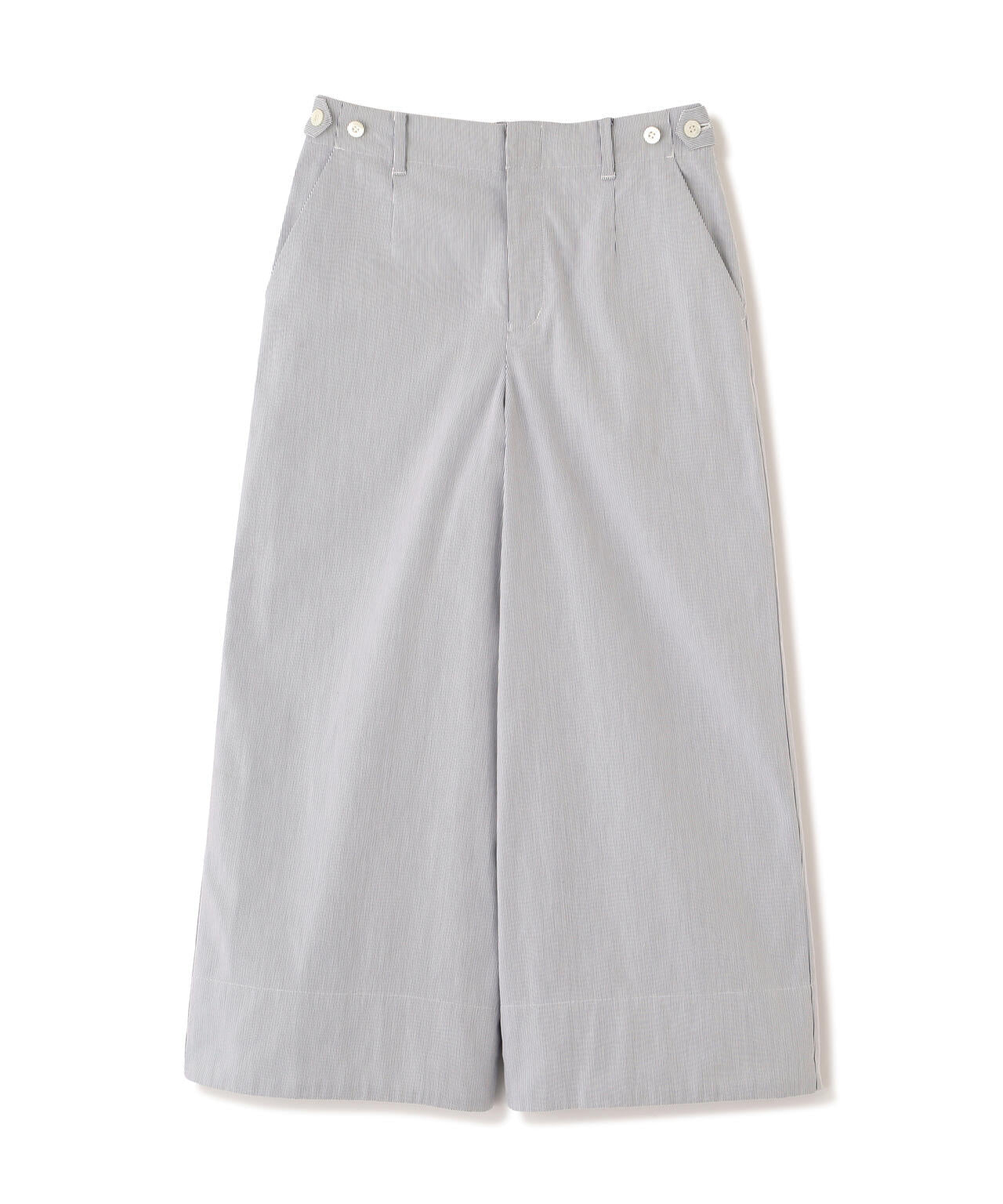 《定番 / マルチサイズ /洗える》コードストレッチガウチョパンツ