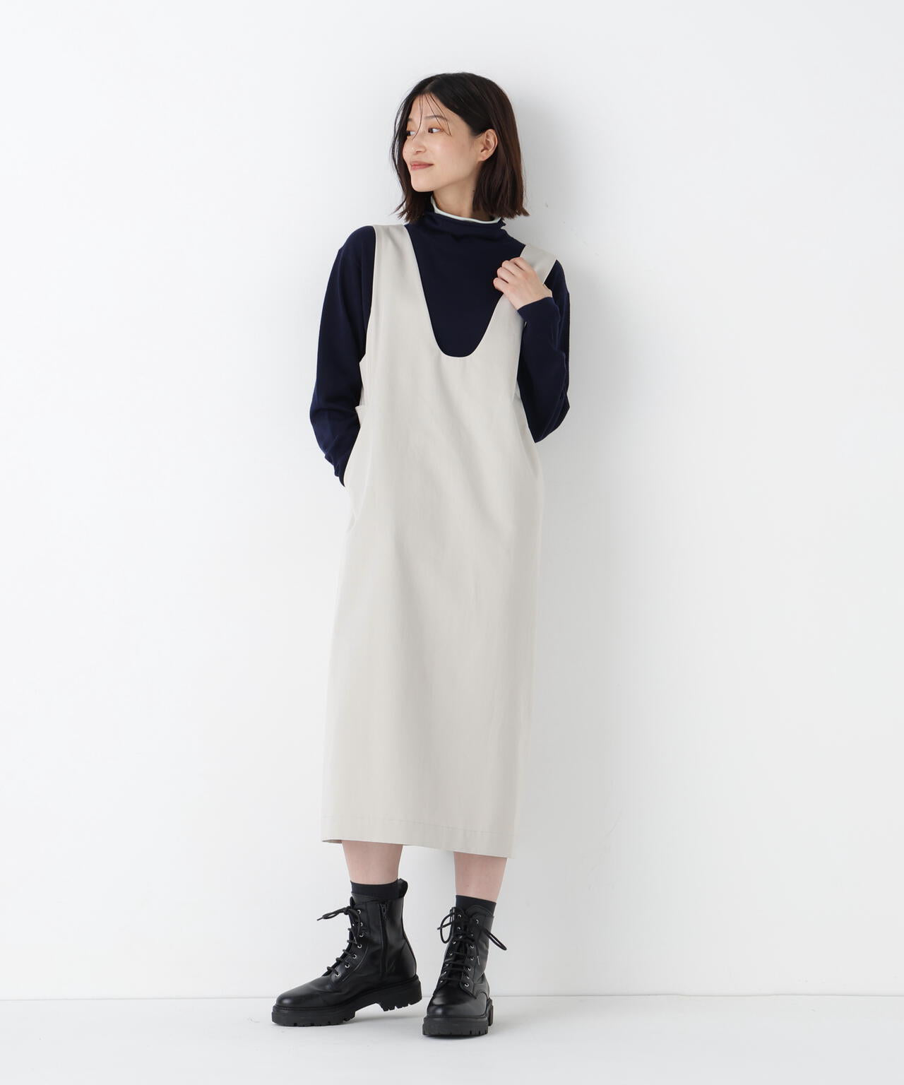 ART TPS II　ジャンク ダブルクロスジャンスカ | human woman（ヒューマンウーマン