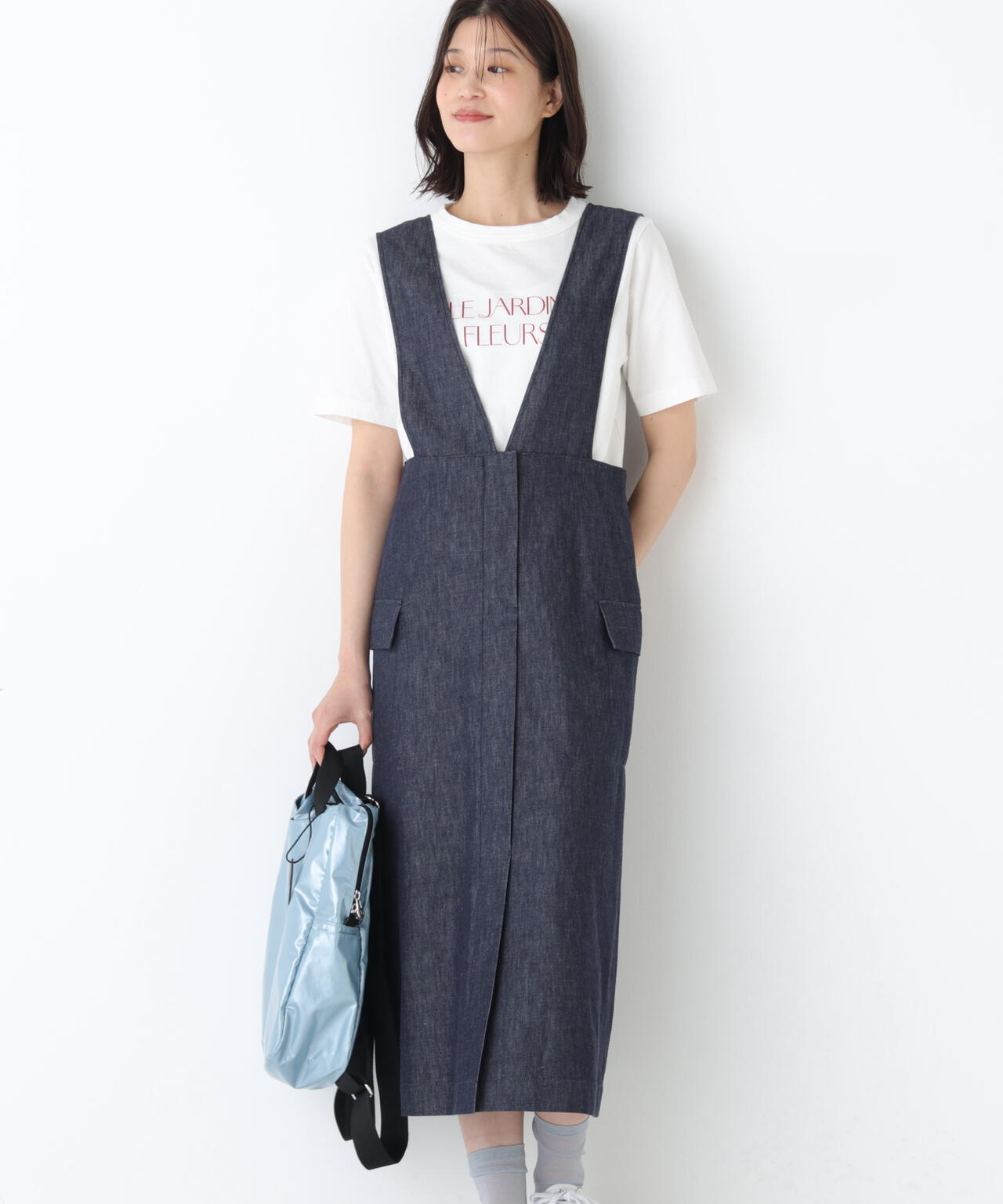 《定番素材 / 洗える》ライトオンスデニムジャンスカ