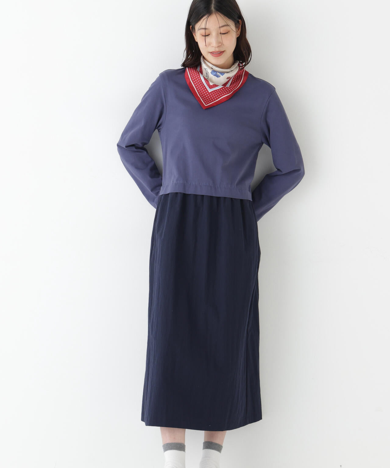 ドッキングプルオーバーワンピース