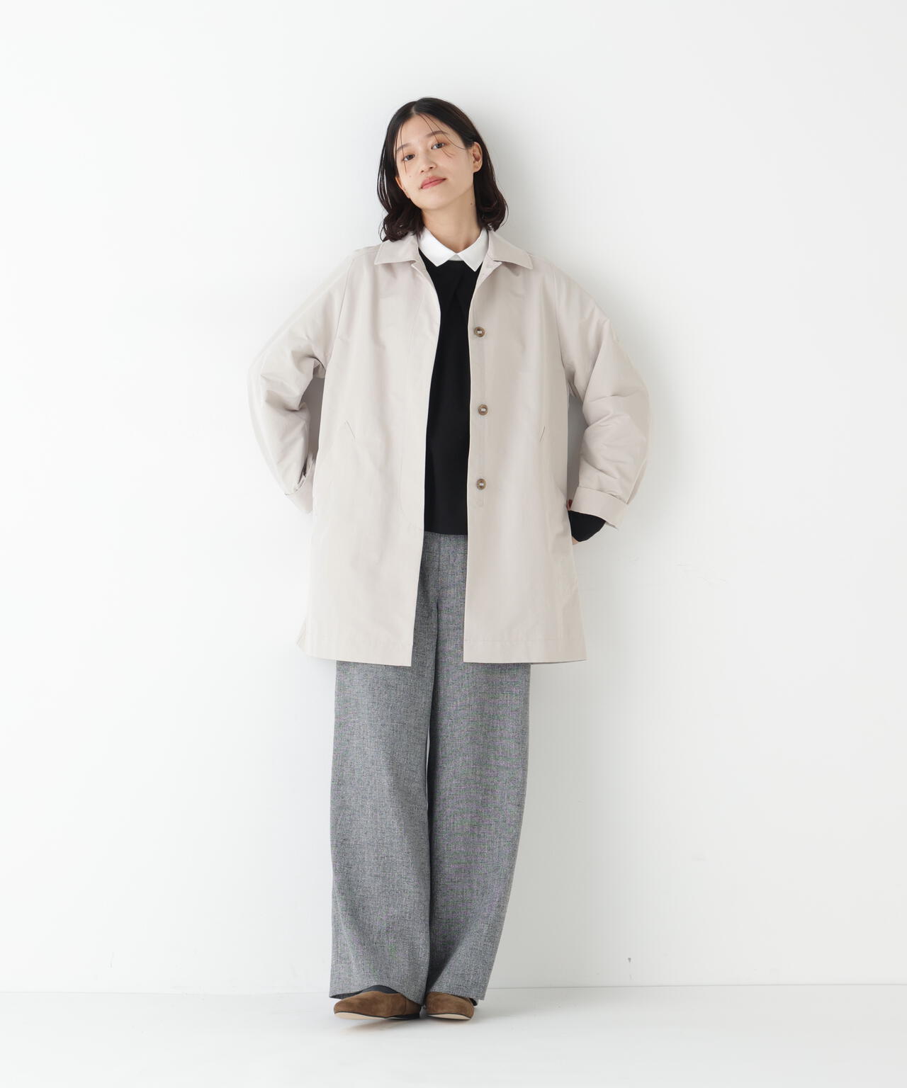 弱撥水タフタステンカラーコート